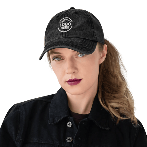 Custom Women's Otto Cap Embroidered Washed Cotton Cap - Arklavo