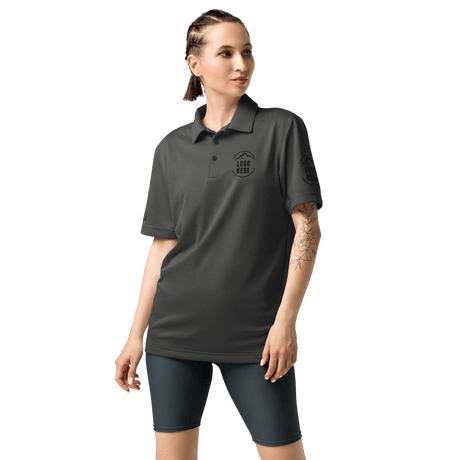 Custom Women's adidas Printed Space - Dyed Polo Shirt - Arklavo