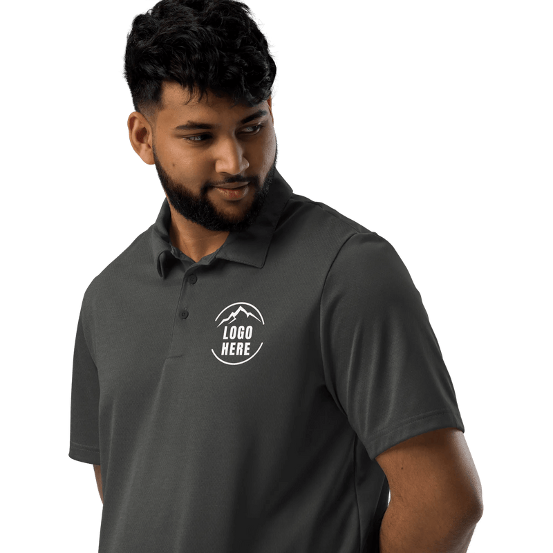 Custom Men's adidas Printed Space - Dyed Polo Shirt - Arklavo