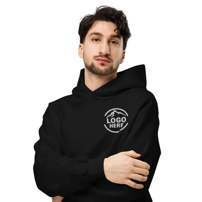 Custom Men's AS Colour Embroidered Fleece Pullover Hoodie - Arklavo