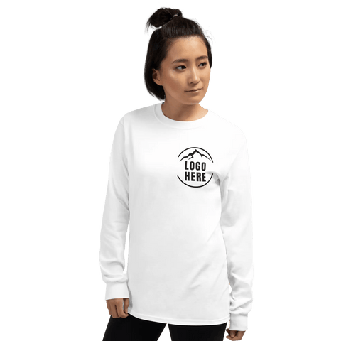 Custom Women's Gildan Printed Long Sleeve T-Shirt - Arklavo
