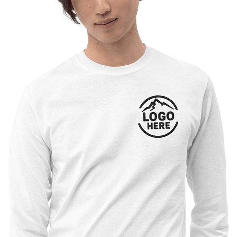 Custom Men's Gildan Embroidered Long Sleeve T-Shirt - Arklavo