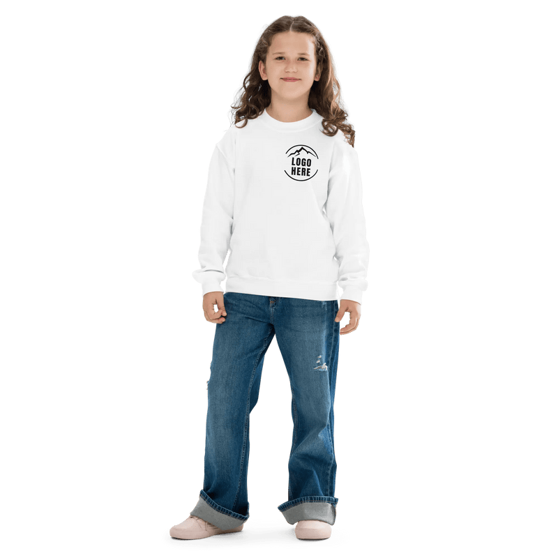 Custom Girls' Toddler Gildan Printed Crewneck Sweatshirt - Arklavo