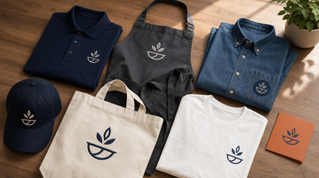 Editorial flat-lay related to vistaprint alternatives
