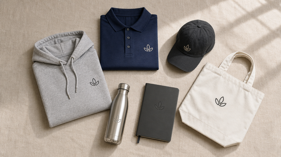 Editorial flat-lay related to 4imprint alternatives