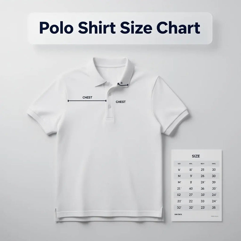 Polo Shirt Size Chart Men's & Women's Sizing Guide 2026 Arklavo