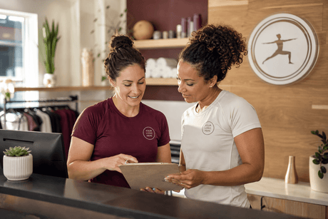 Womens custom activewear staff apparel case study - Arklavo