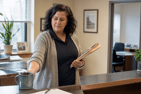 Custom Mugs Case Study: How an Independent Insurance Agency Outfitted Their Front Desk