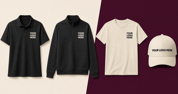 queensboro alternatives: four unbranded apparel alternatives on contrasting panels