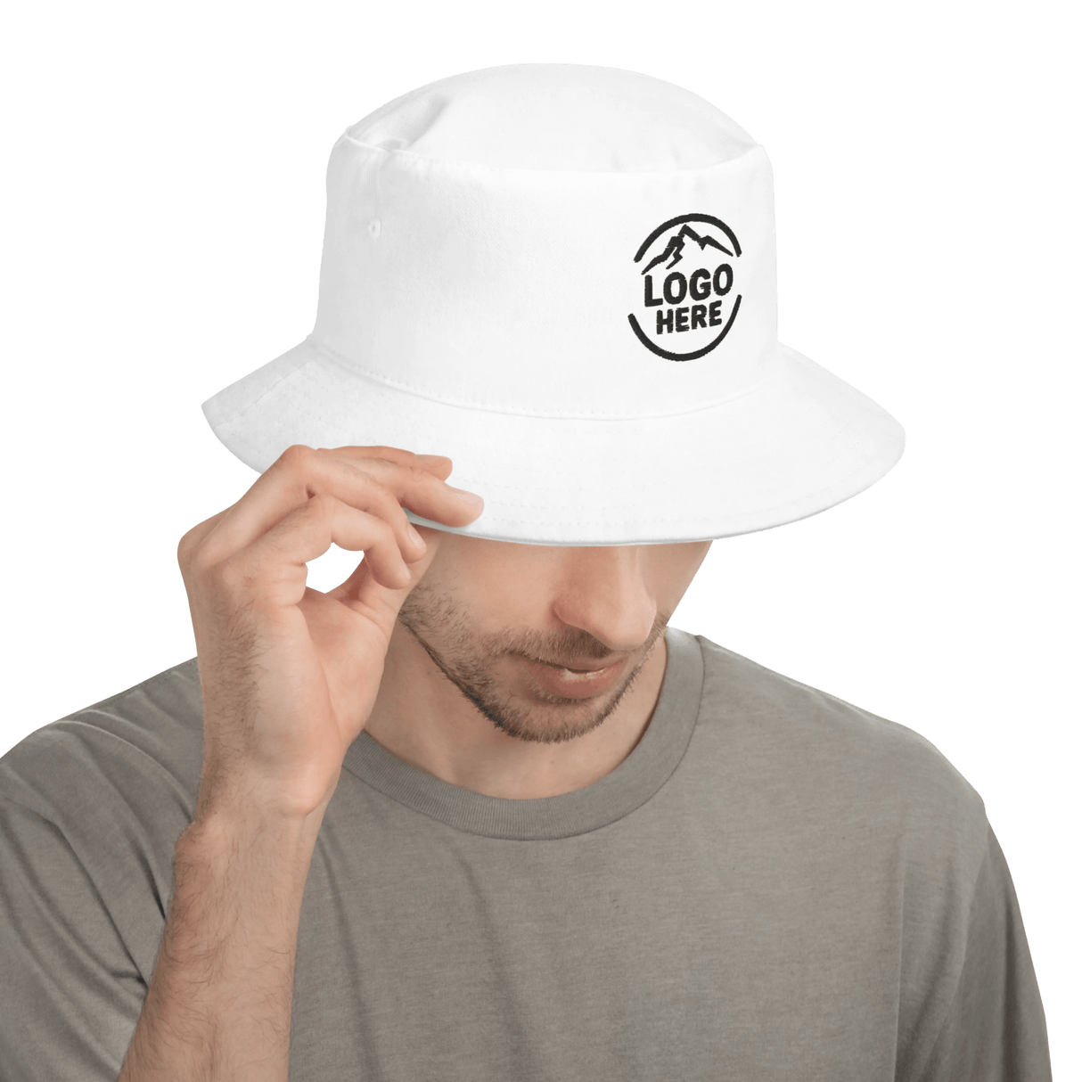 Custom Men's Big Accessories Embroidered Bucket Hat - Arklavo