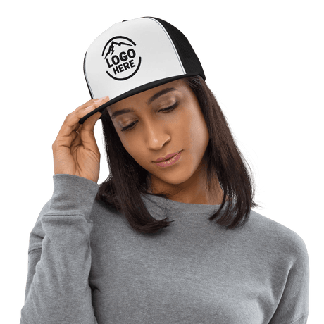 Custom Women's Yupoong Embroidered Five - Panel Trucker Hat - Arklavo