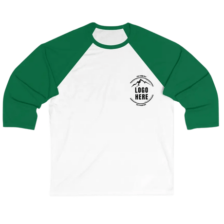 Custom Men's Bella + Canvas Printed 3/4 Sleeve Baseball T-Shirt - Arklavo