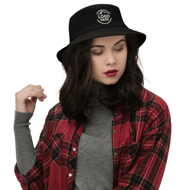 Custom Women's Big Accessories Embroidered Bucket Hat - Arklavo