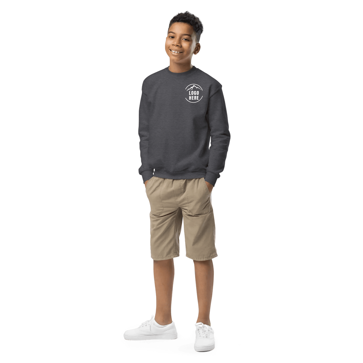 Custom Boys' Toddler Gildan Printed Crewneck Sweatshirt - Arklavo