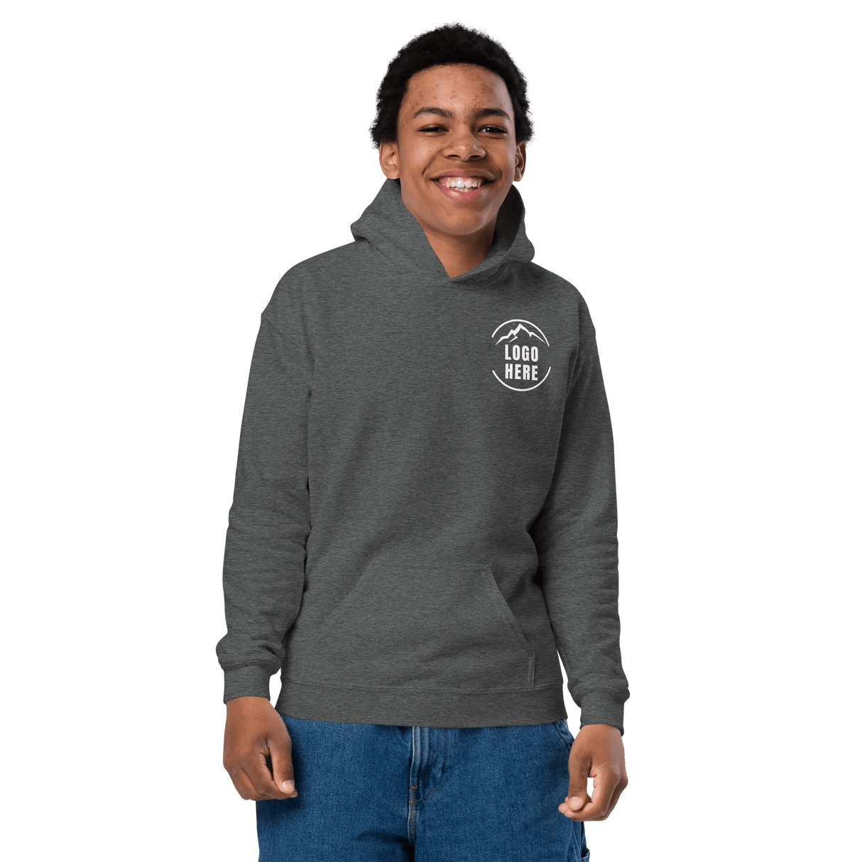 Custom Boys Gildan Printed Pullover Hooded Sweatshirt - Arklavo