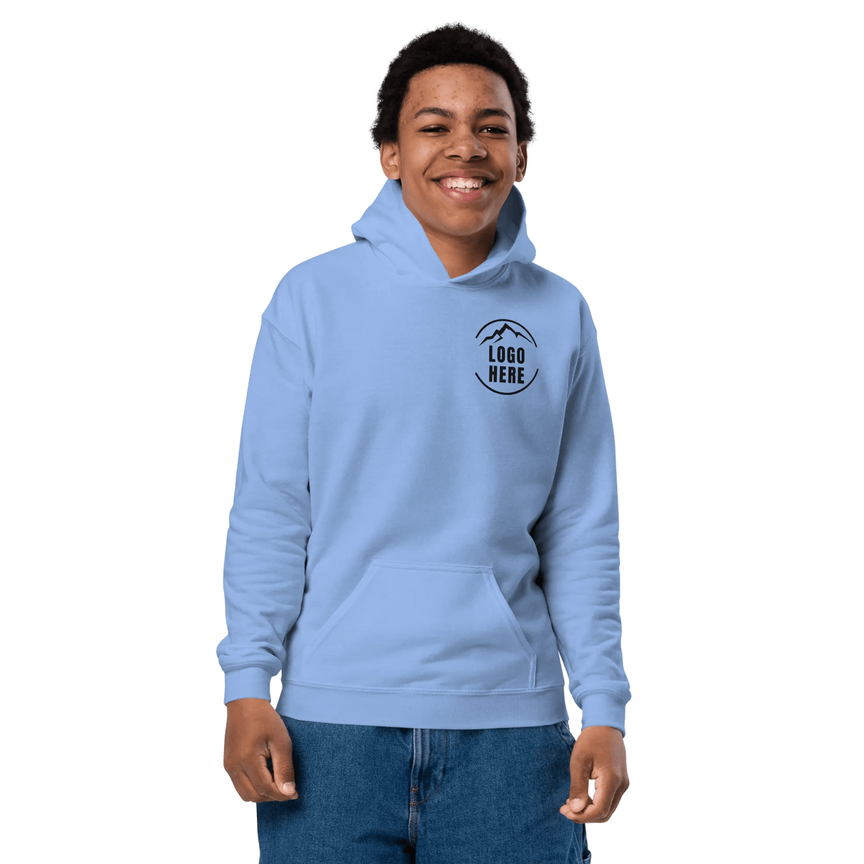 Custom Boys Gildan Printed Pullover Hooded Sweatshirt - Arklavo