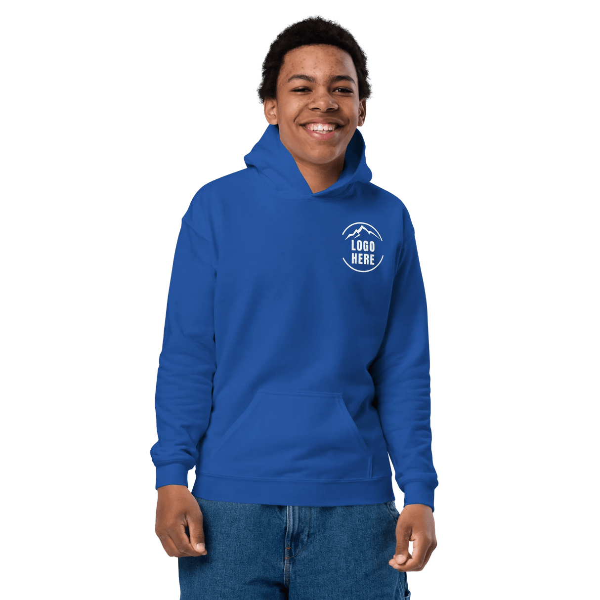 Custom Boys Gildan Printed Pullover Hooded Sweatshirt - Arklavo