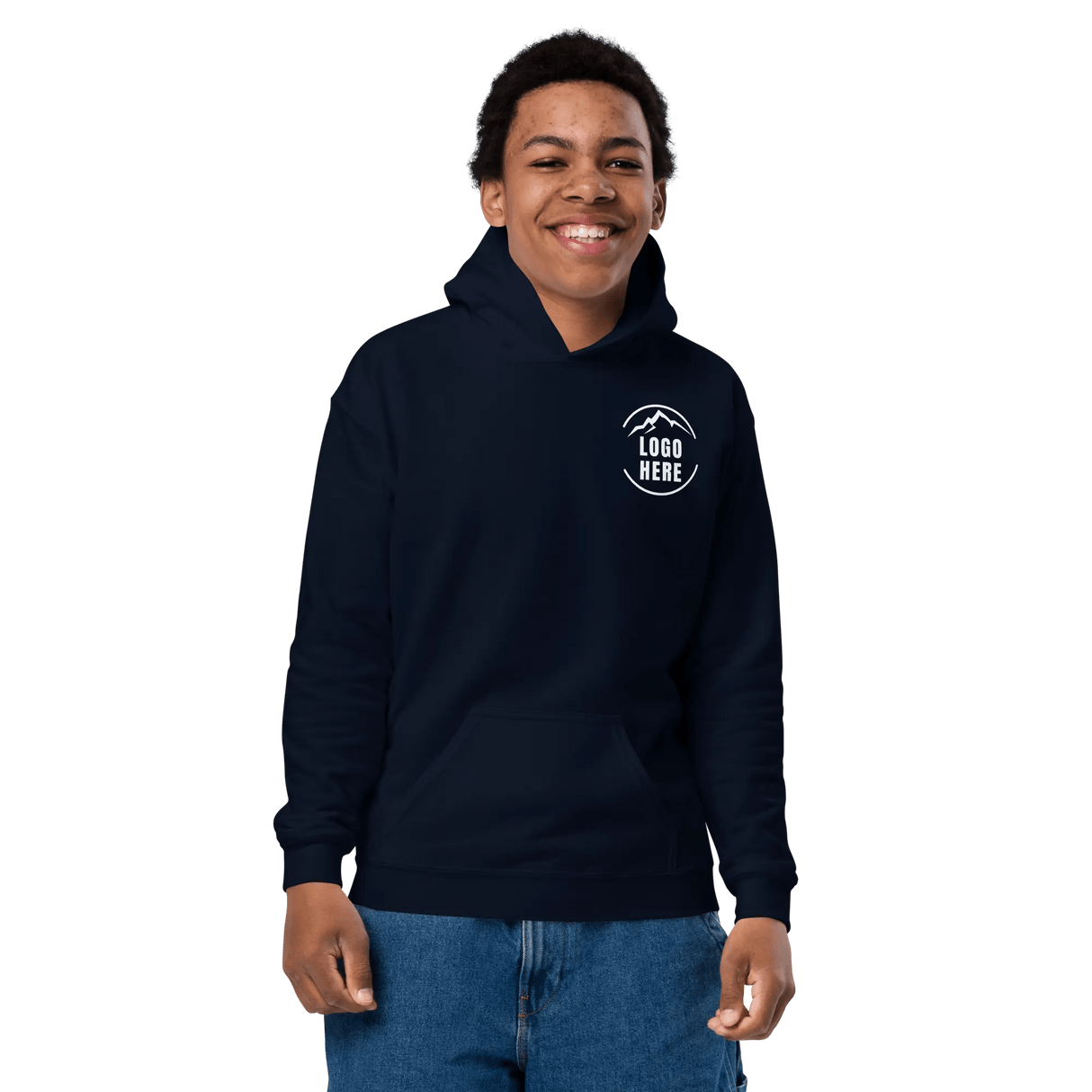 Custom Boys Gildan Printed Pullover Hooded Sweatshirt - Arklavo
