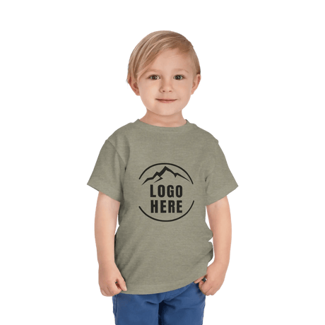 Custom Girls' Toddler Bella + Canvas Printed Cotton T-Shirt - Arklavo