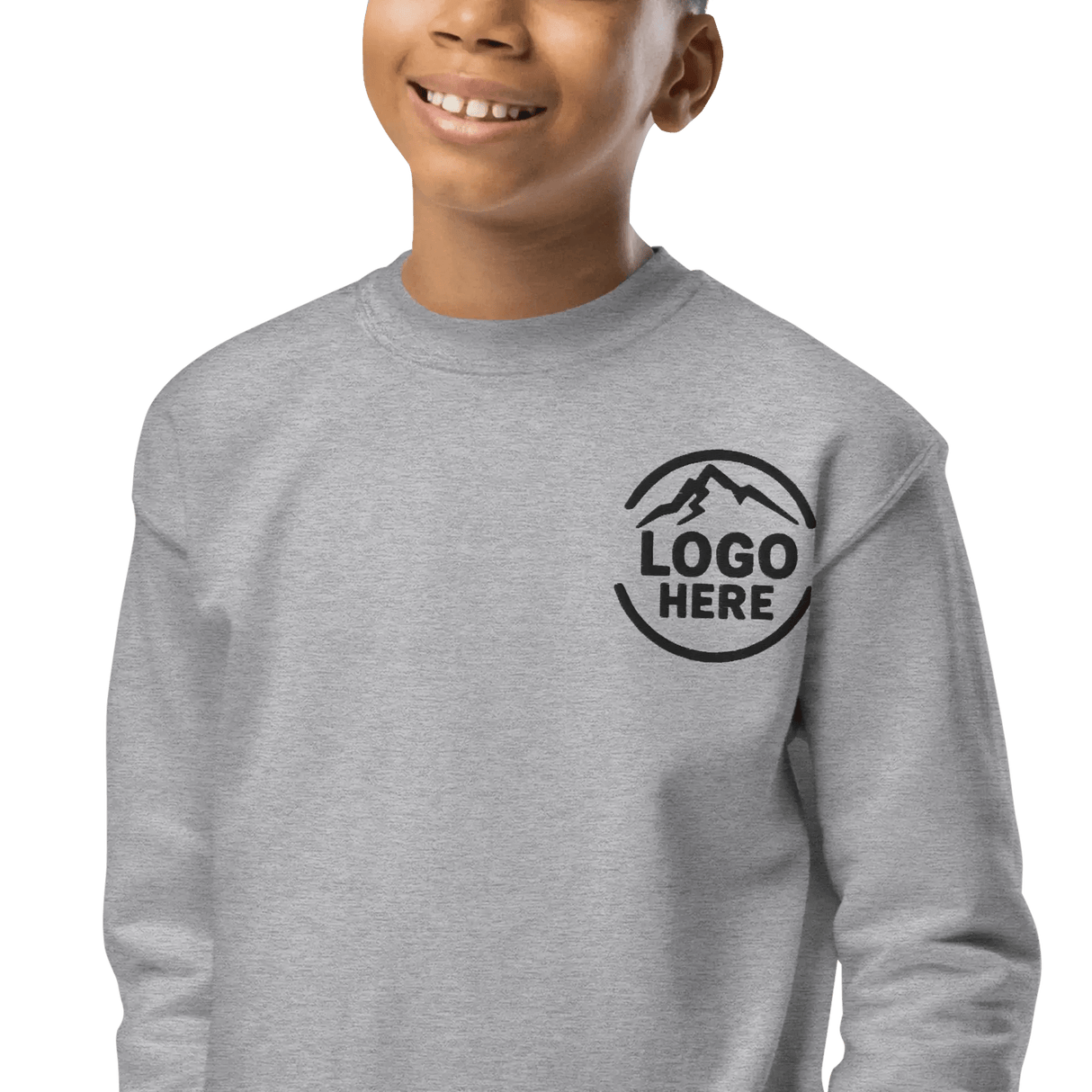Custom Boys' Toddler Gildan Embroidered Crewneck Sweatshirt - Arklavo