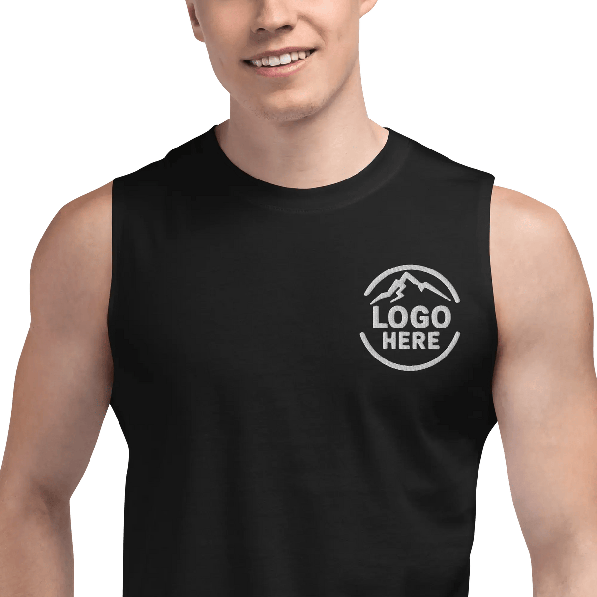 Custom Men's Bella + Canvas Embroidered Tank Top - Arklavo