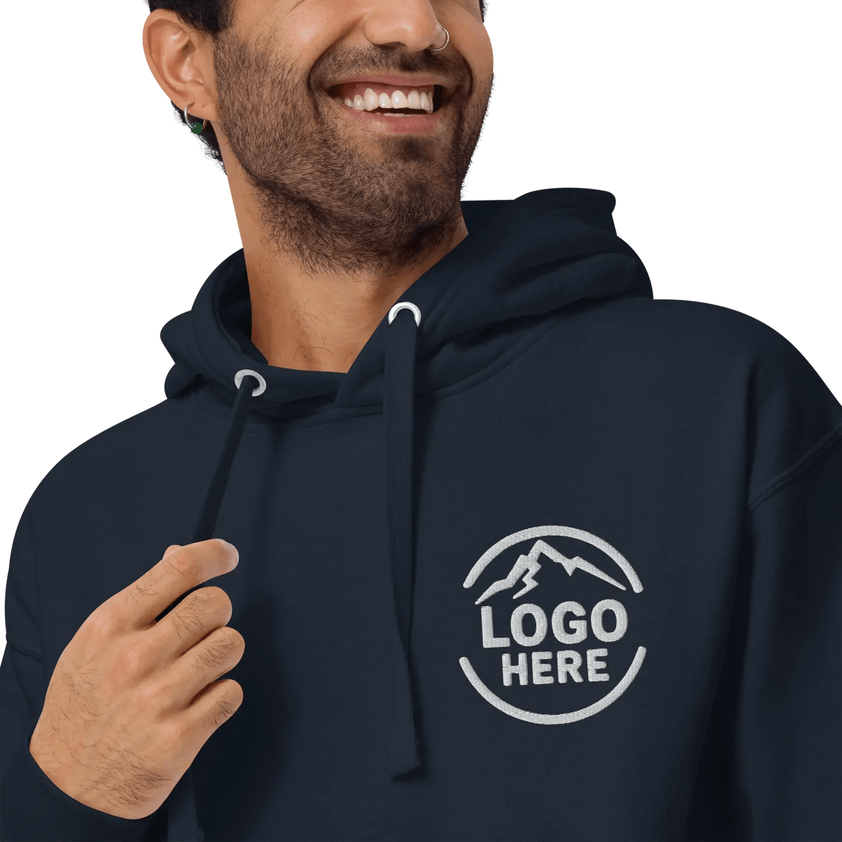 Custom Men's Cotton Heritage Embroidered Pullover Hoodie - Arklavo