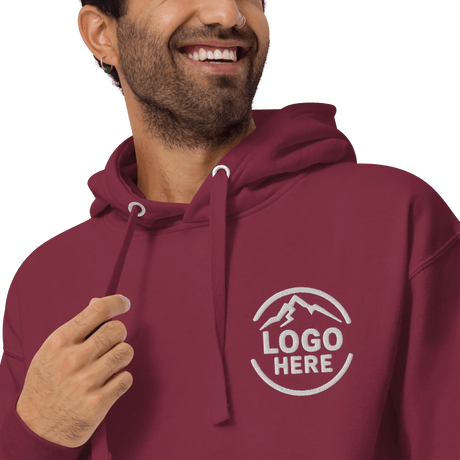 Custom Men's Cotton Heritage Embroidered Pullover Hoodie - Arklavo