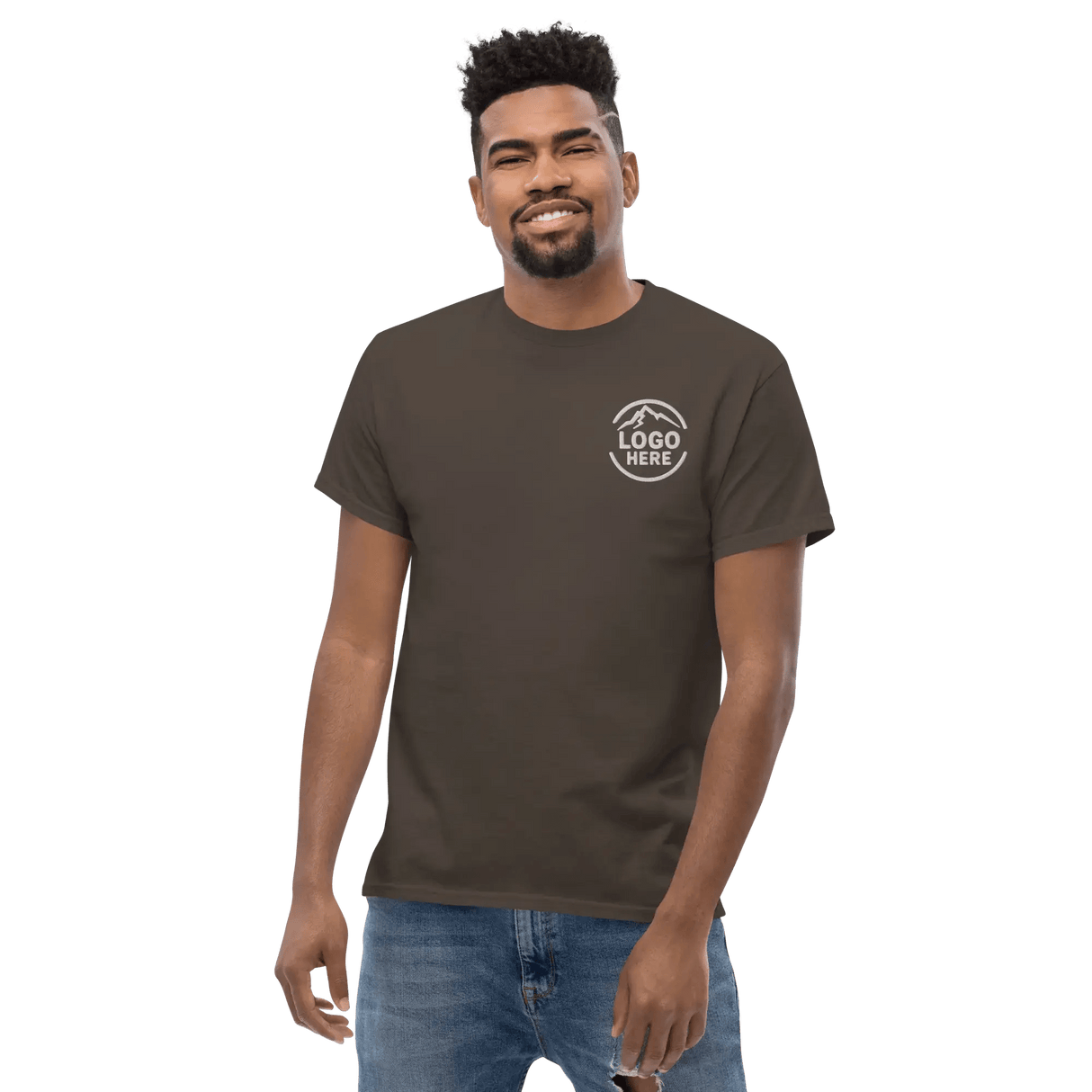 Custom Men's Gildan Embroidered Crewneck T-Shirt - Arklavo