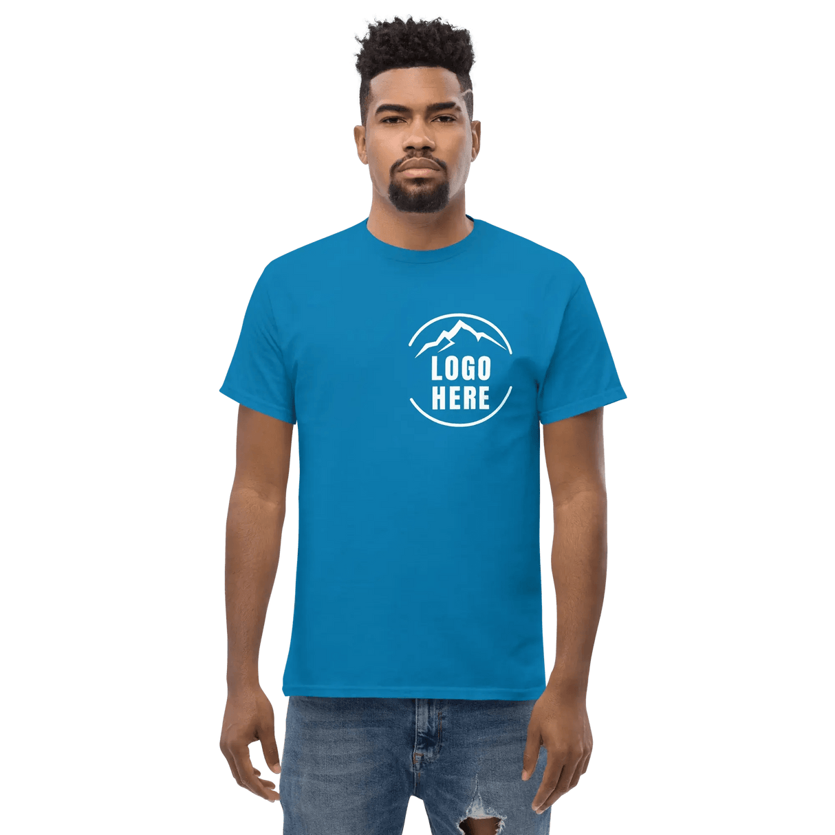 Custom Men's Gildan Printed Crewneck T-Shirt - Arklavo