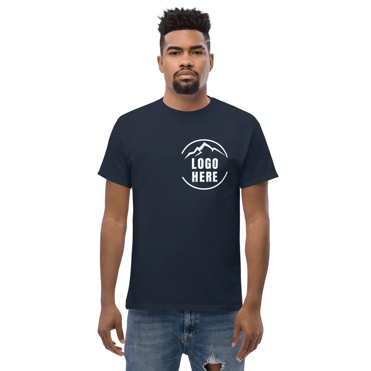 Custom Men's Gildan Printed Crewneck T-Shirt - Arklavo