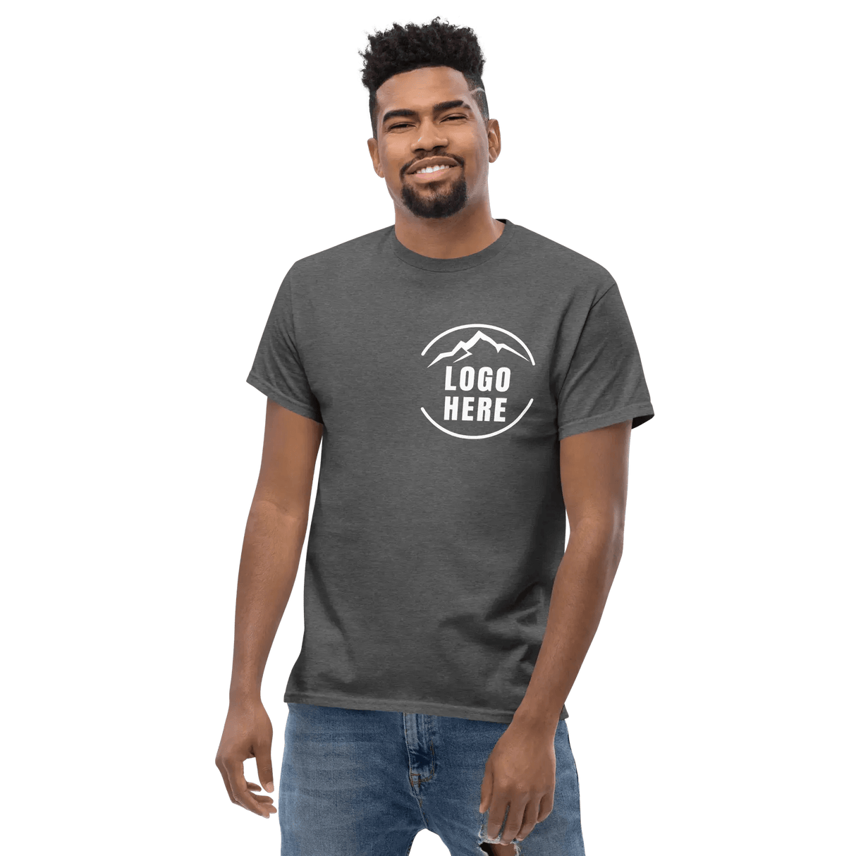 Custom Men's Gildan Printed Crewneck T-Shirt - Arklavo