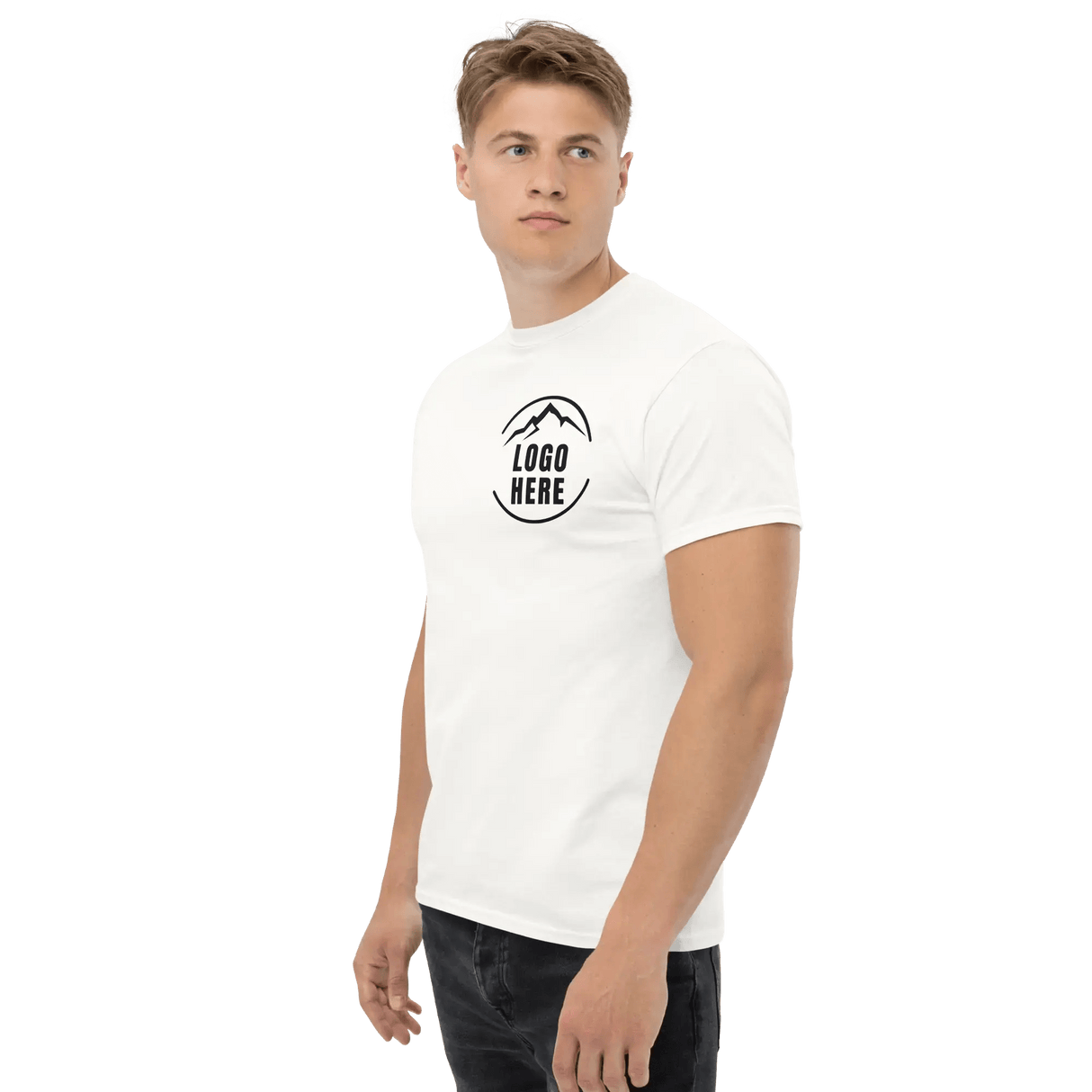 Custom Men's Gildan Printed Crewneck T-Shirt - Arklavo