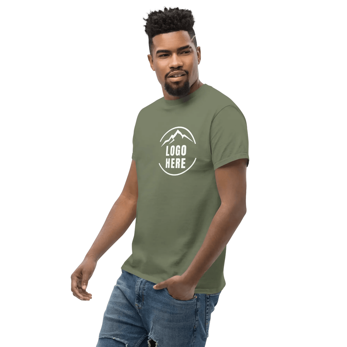 Custom Men's Gildan Printed Crewneck T-Shirt - Arklavo