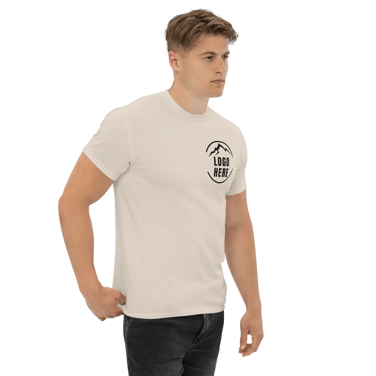 Custom Men's Gildan Printed Crewneck T-Shirt - Arklavo