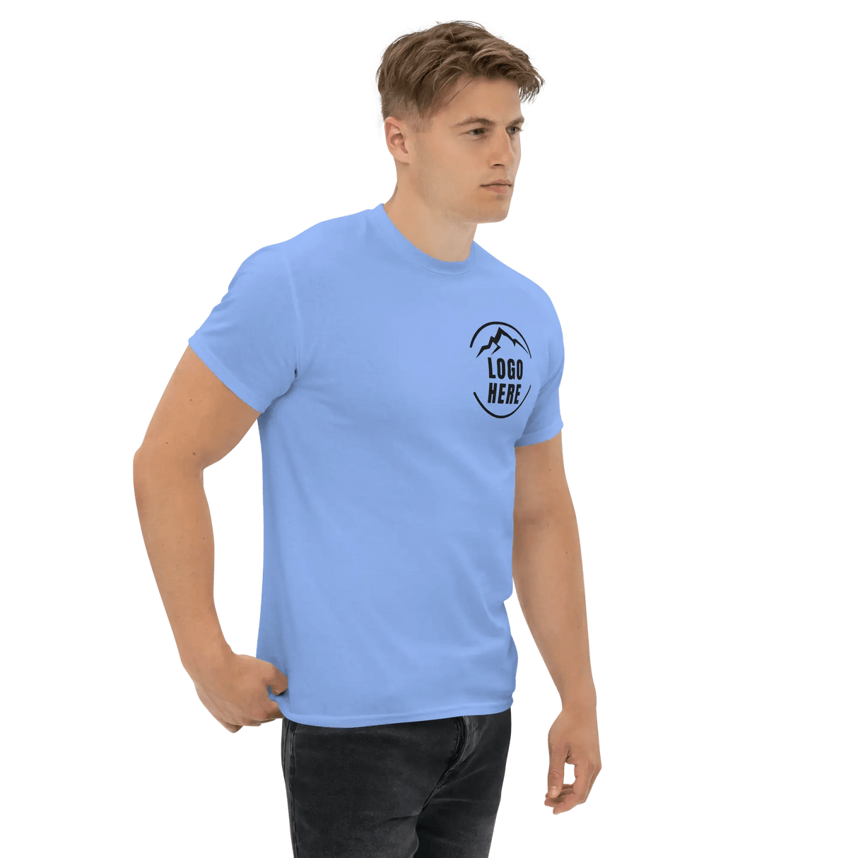 Custom Men's Gildan Printed Crewneck T-Shirt - Arklavo