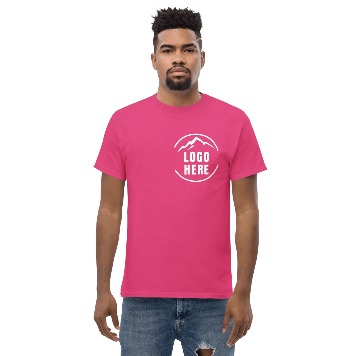 Custom Men's Gildan Printed Crewneck T-Shirt - Arklavo