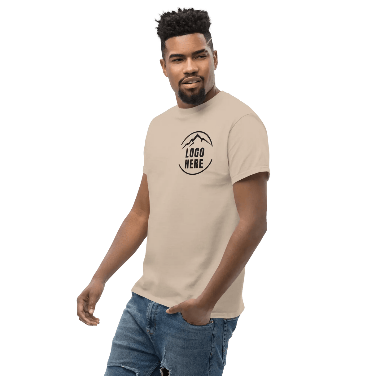 Custom Men's Gildan Printed Crewneck T-Shirt - Arklavo