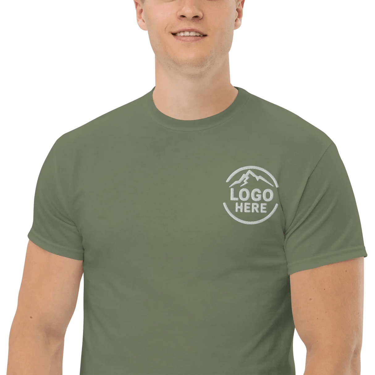 Custom Men's Gildan Printed Crewneck T-Shirt - Arklavo