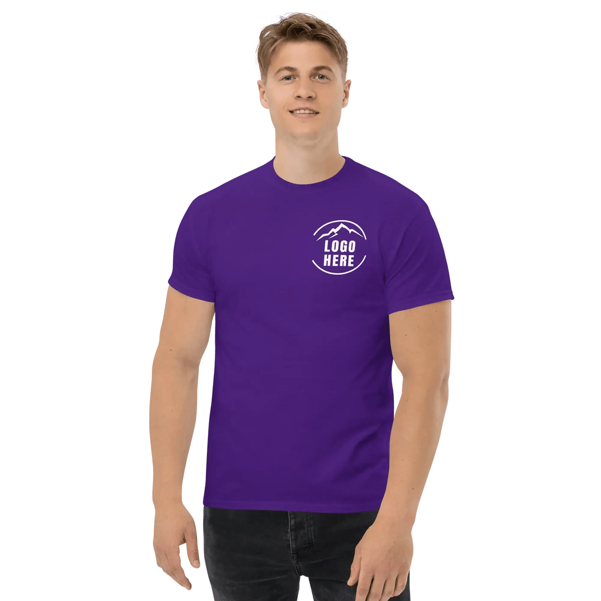 Custom Men's Gildan Printed Crewneck T-Shirt - Arklavo
