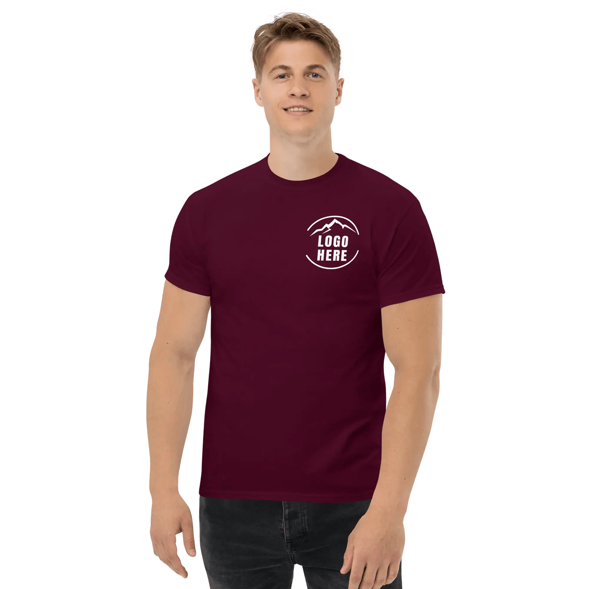 Custom Men's Gildan Printed Crewneck T-Shirt - Arklavo