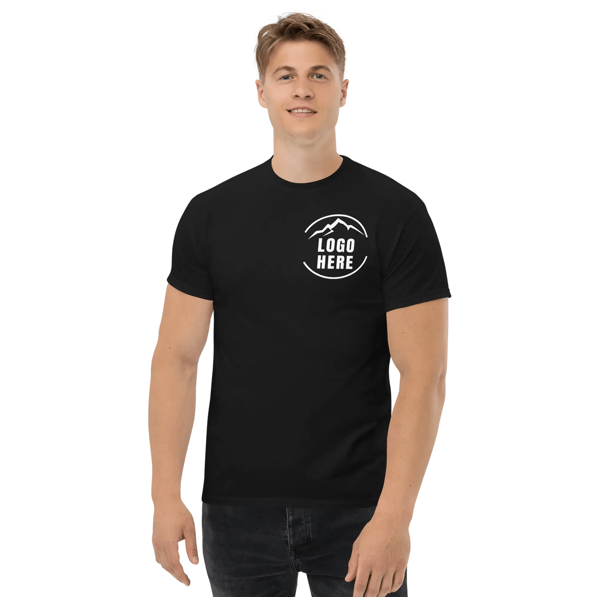Custom Men's Gildan Printed Crewneck T-Shirt - Arklavo