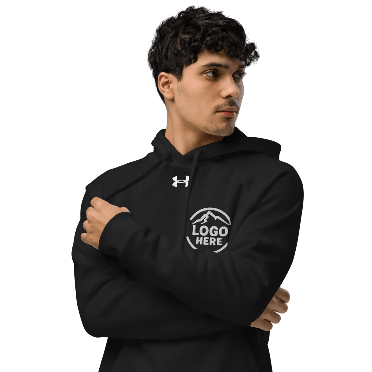 Custom Men's Under Armour Embroidered Performance Pullover Hoodie - Arklavo