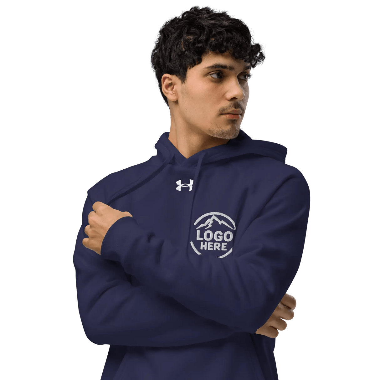 Custom Men's Under Armour Embroidered Performance Pullover Hoodie - Arklavo