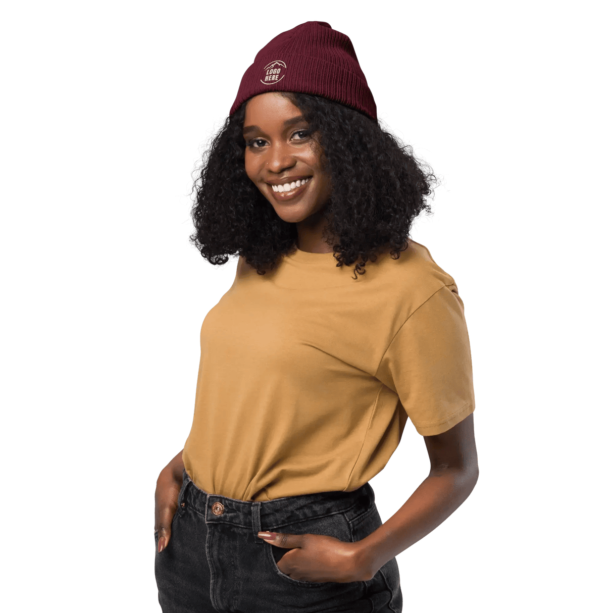 Custom Women's Atlantis Embroidered Beanie - Arklavo