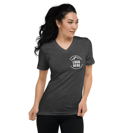 Custom Women's Bella + Canvas Printed V - Neck T-Shirt - Arklavo