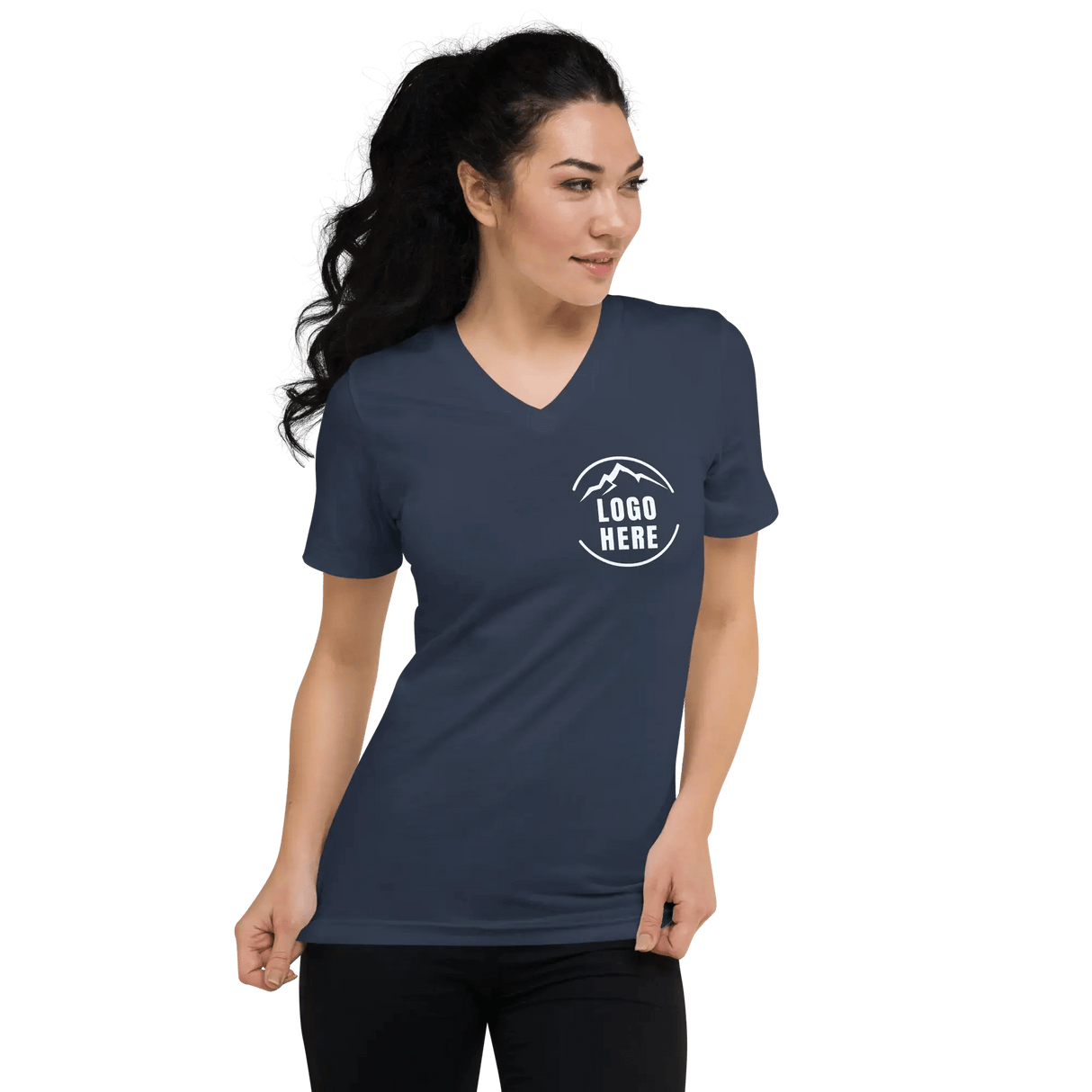 Custom Women's Bella + Canvas Printed V - Neck T-Shirt - Arklavo