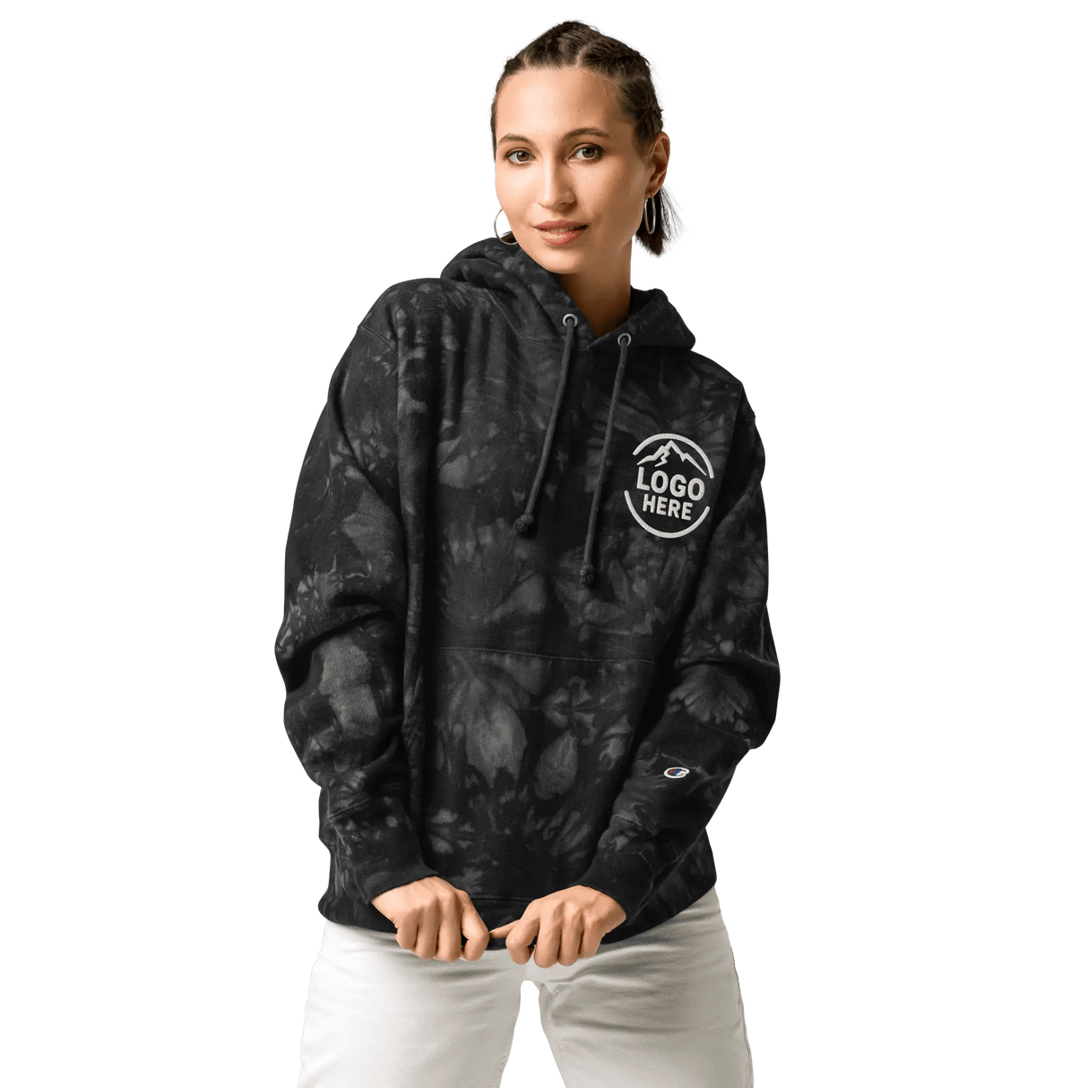Custom Women's Champion Embroidered Pullover Hoodie - Arklavo