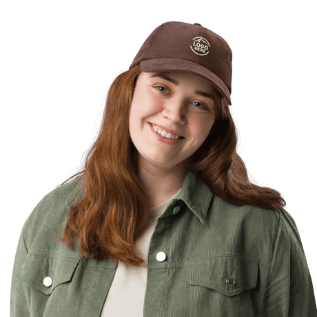 Custom Women's Otto Cap Embroidered Corduroy Cap - Arklavo