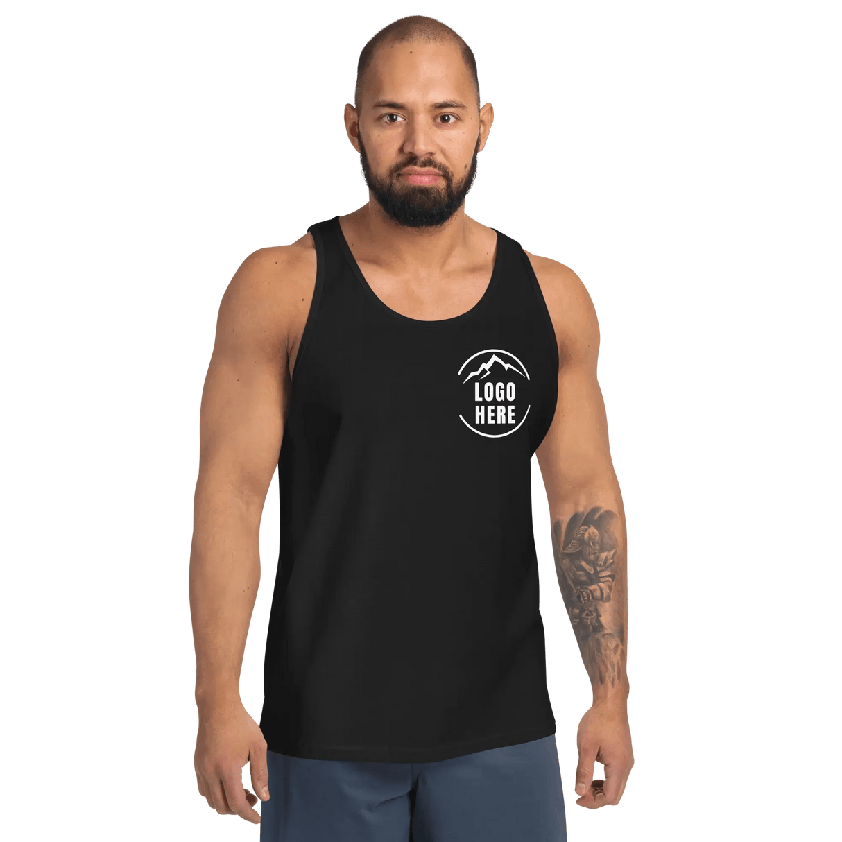 Custom Men's Bella + Canvas Printed Cotton Tank Top - Arklavo