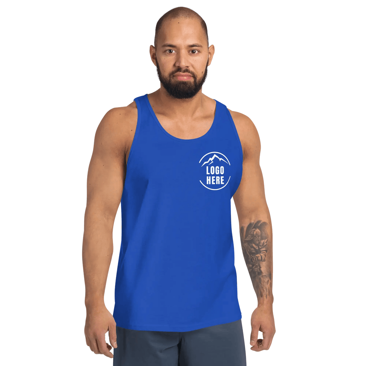Custom Men's Bella + Canvas Printed Cotton Tank Top - Arklavo